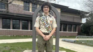 Downers Grove South ninth grader Millan Ananth earned the required merit badges and completed a service project to be considered for promotion to Eagle Scout.